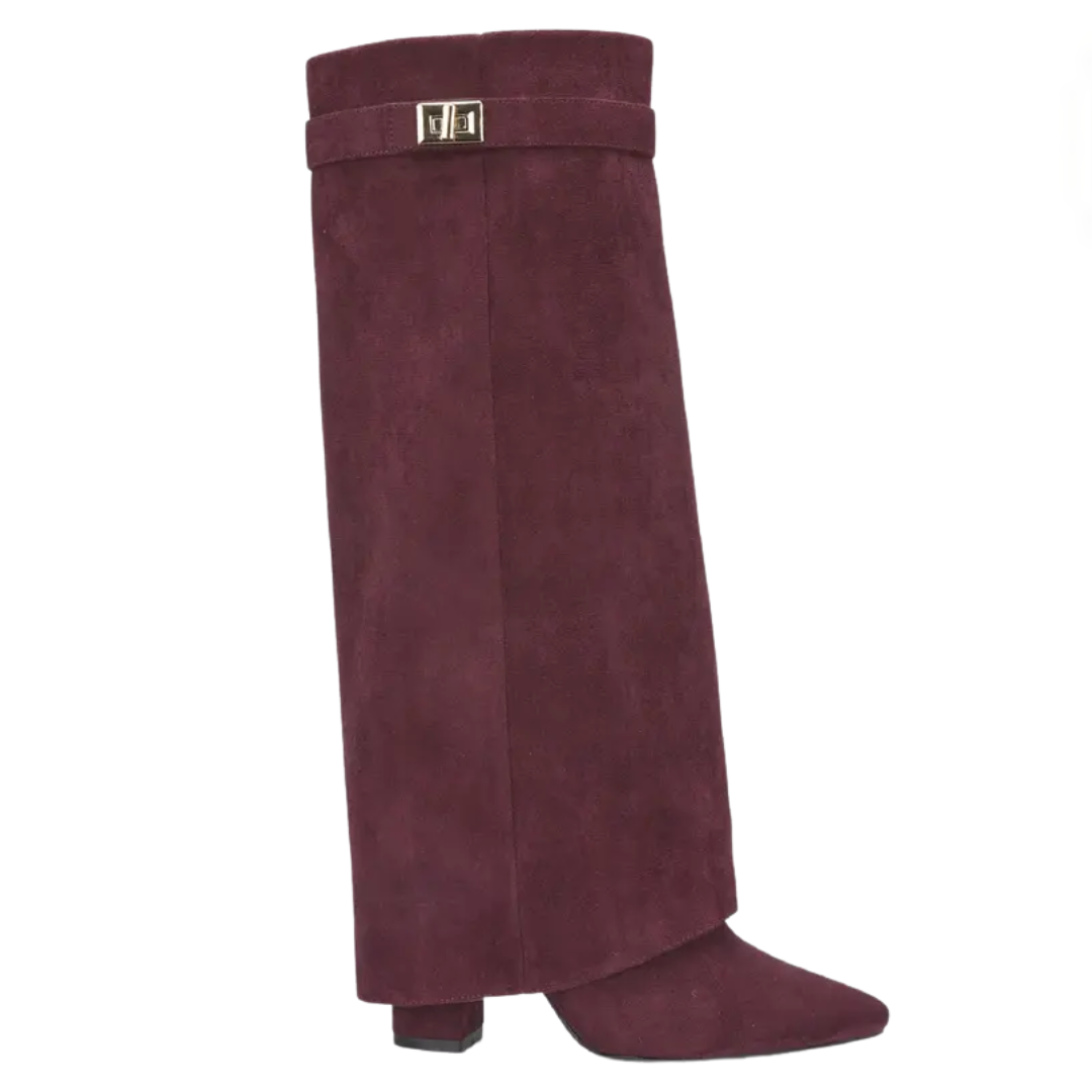 VESPER™ – Weitschaft-Stiefel mit Schnalle zum Umschlagen