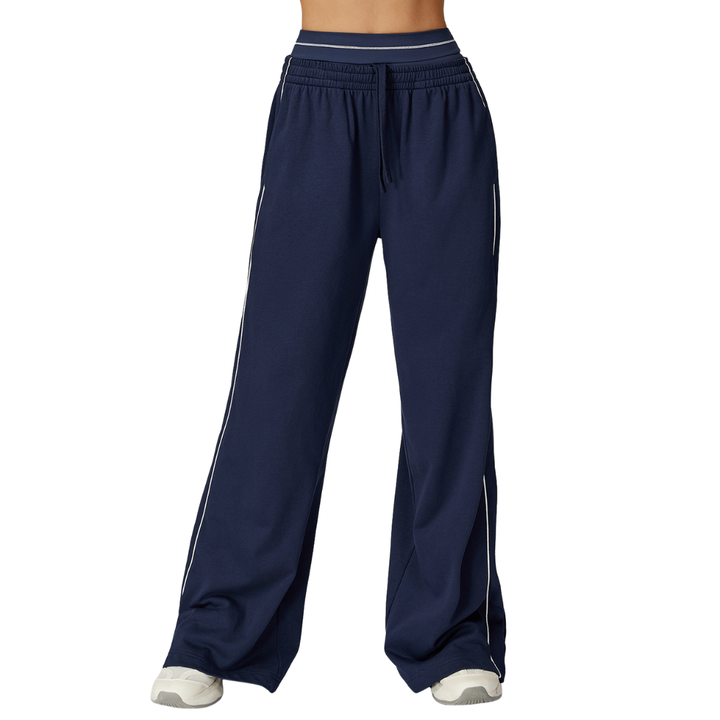 JADA™ – Colorblock High-Waist Hose mit weitem Bein