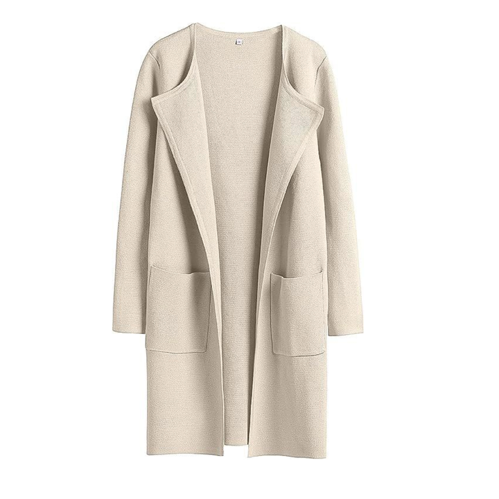 FREJА™ – Kuscheliger Strick-Cardigan mit Revers und offener Vorderseite