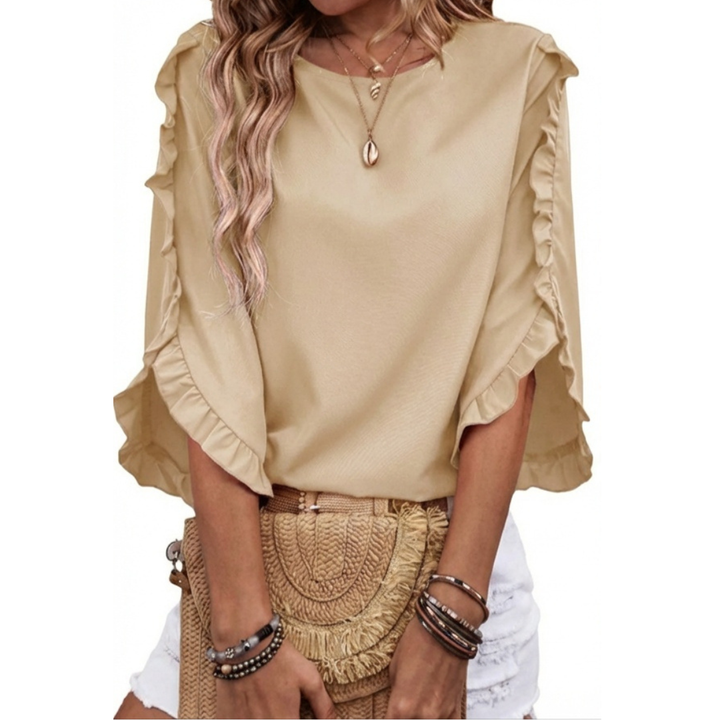 WILLA™ – Bluse mit Rüschen und 3/4 Ärmeln