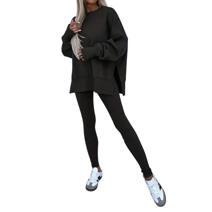 PERNELL™ – Gemütliches Freizeit-Sweatshirt & Skinny-Hosen-Set