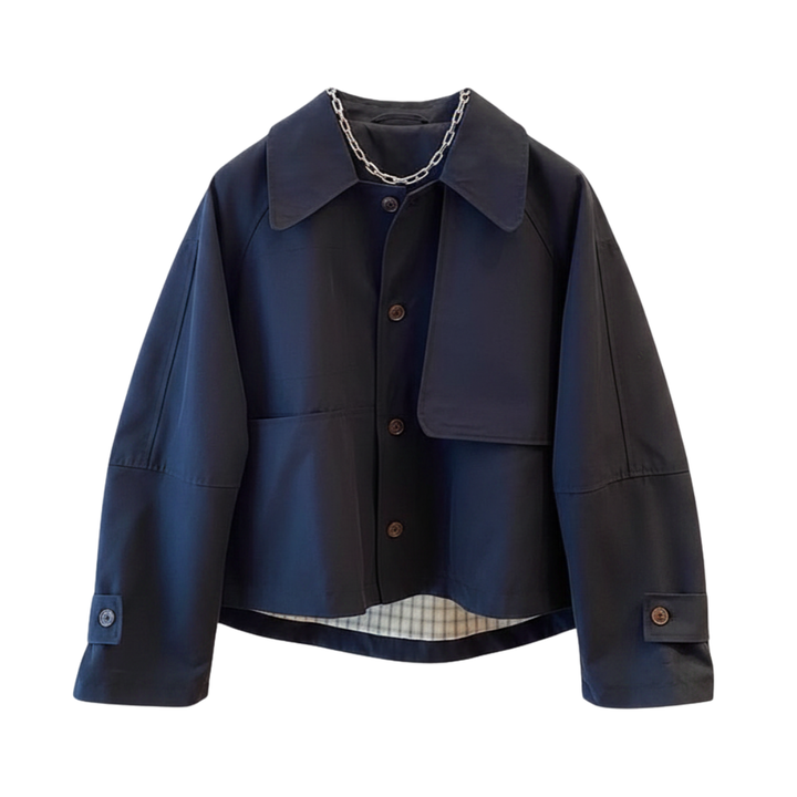 LISBON™ – Koreanische Locker geschnittene Kurze Arbeitsjacke