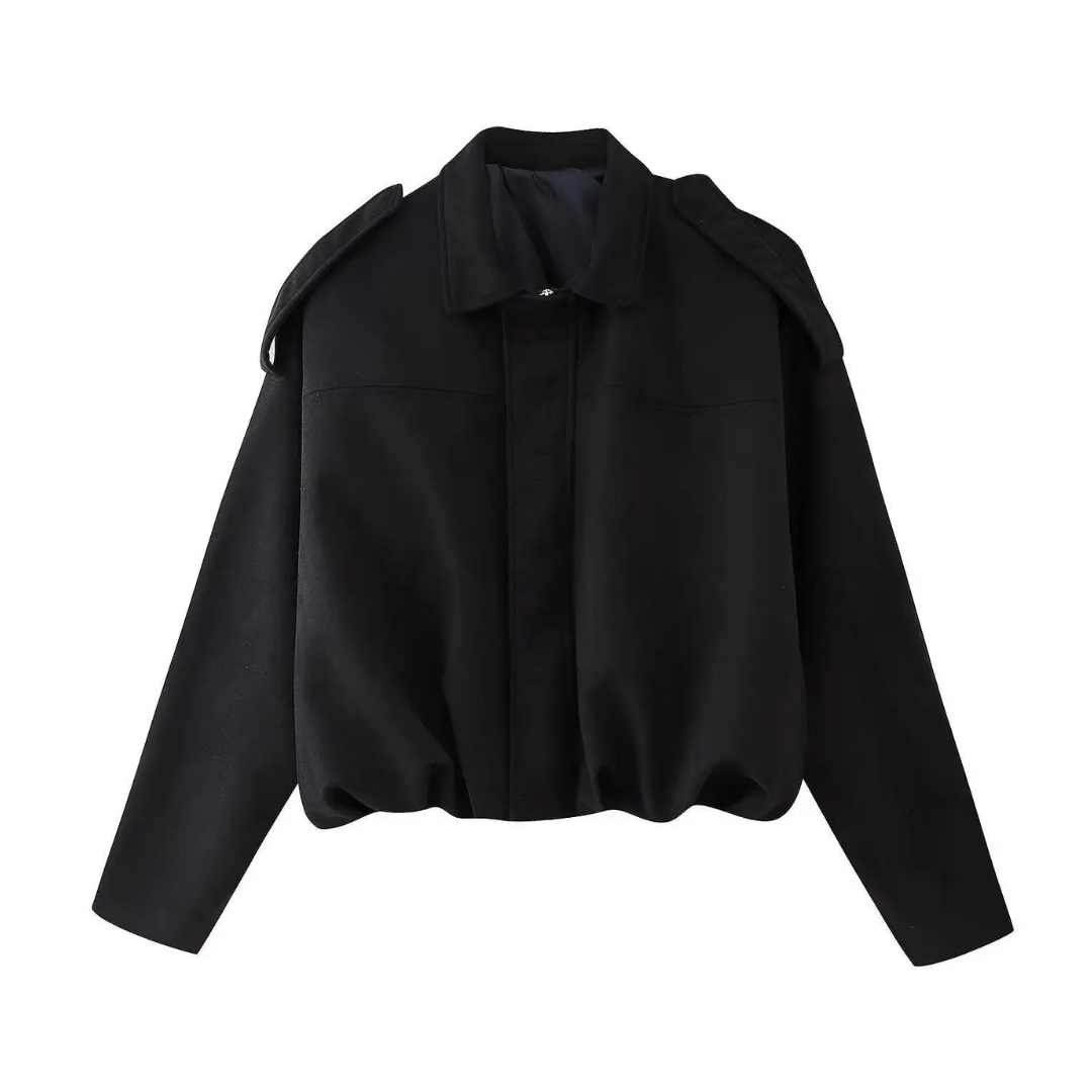 PETRA™ – Vintage Wildleder Epauletten Bomberjacke