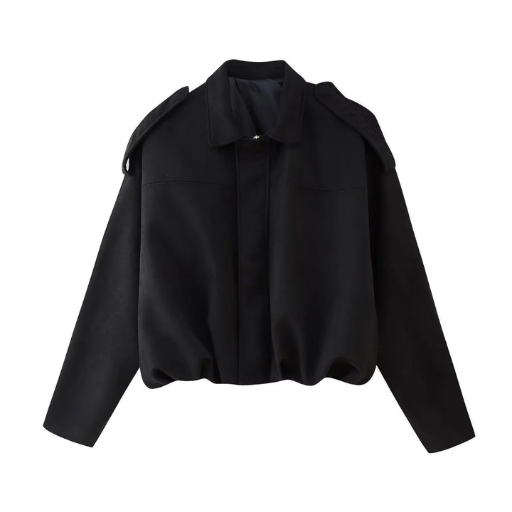 PETRA™ – Vintage Wildleder Epauletten Bomberjacke