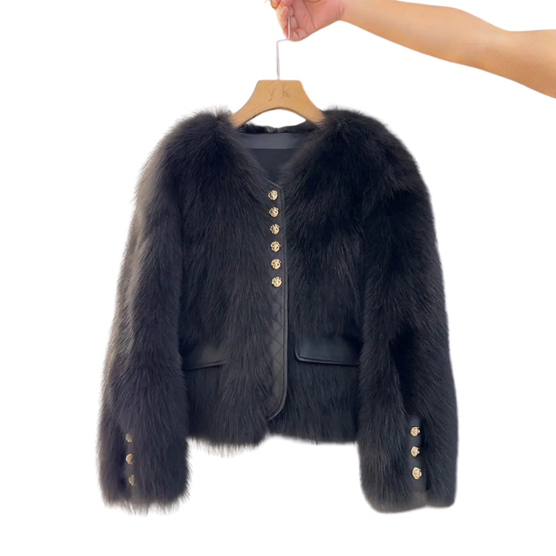 COSETTE™ – Koreanischer Fuchsfellimitat-Mantel