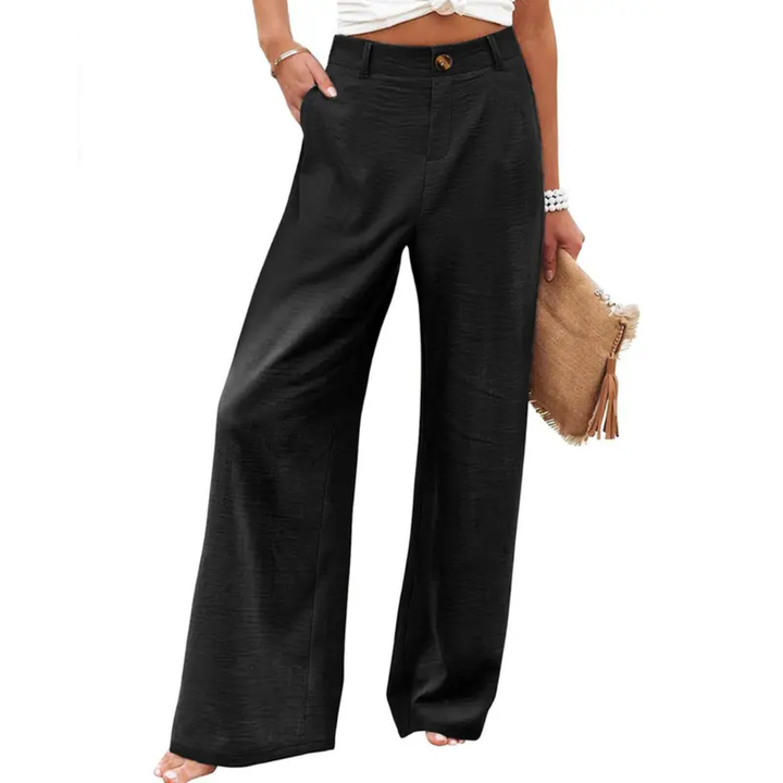 PERNILLE™ – Lockere High-Waist Hose mit weitem Bein