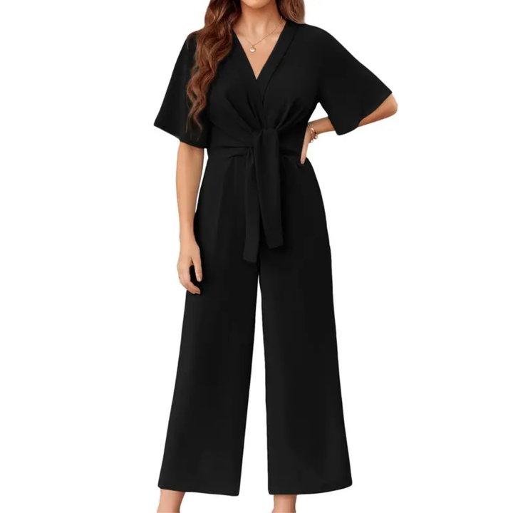 WAVERLY™ – Entspannter Jumpsuit mit V-Ausschnitt und weitem Bein