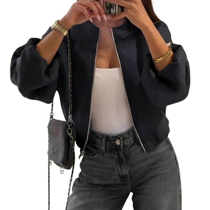 LENNON™ – Street-Style Webjacke mit Laternenärmeln