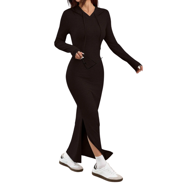 NICOLETTE™ – Kuscheliges Kapuzen-Bodycon-Strickkleid