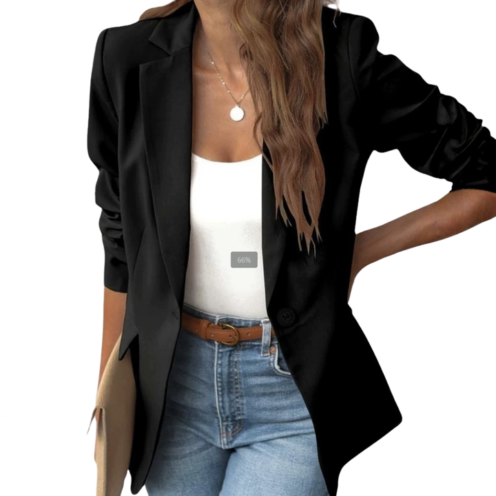 WAVERLY™ – Polierter Ein-Knopf-Blazer & Hose-Set
