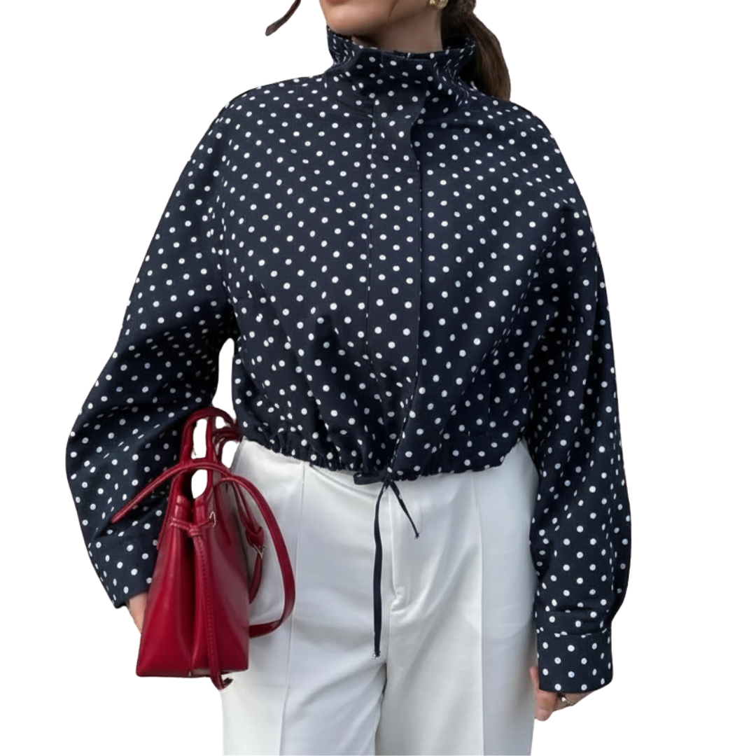 BRIGITTA™ – Schicke gepunktete Blazerjacke