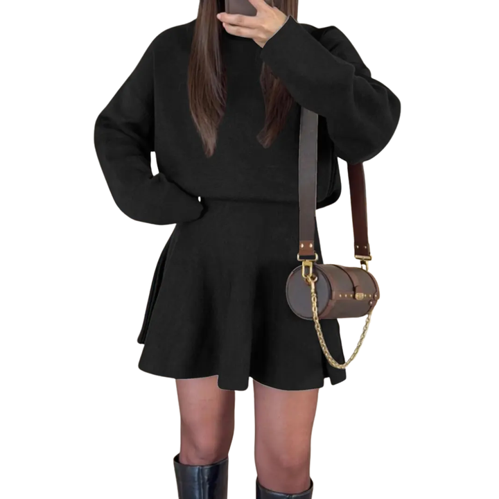 NELL™ – Gemütliches Strickkleid mit Mock Neck