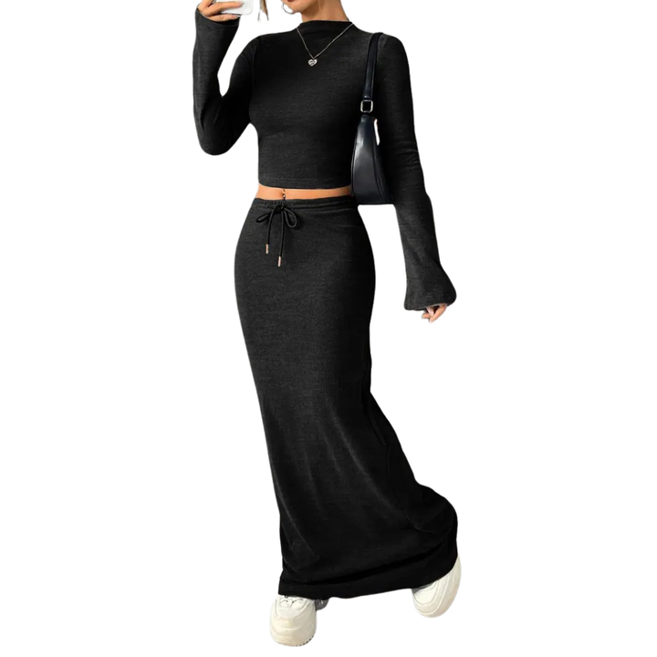 YADIRA™ – Crop-Top und Rock mit Rüschenärmeln
