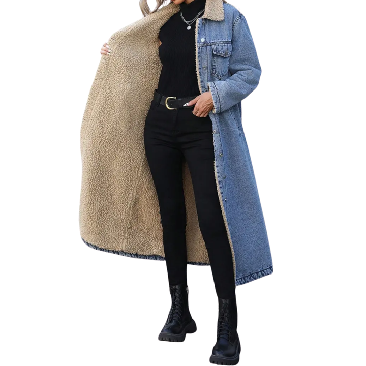 JUNEAU™ – Entspannte Jeansjacke mit Fleecefutter