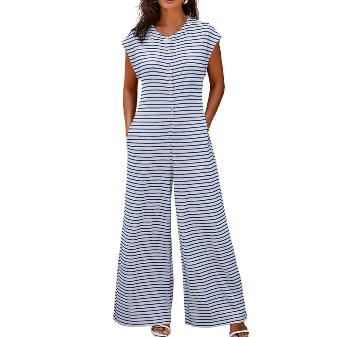JOSLYN™ – Gestreifter Jumpsuit mit weitem Bein im Relaxed Fit