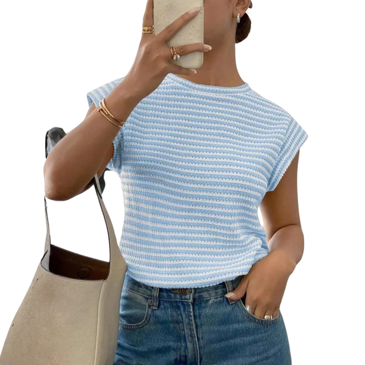TONI™ – Ärmelloses T-Shirt mit luftigem Cutout