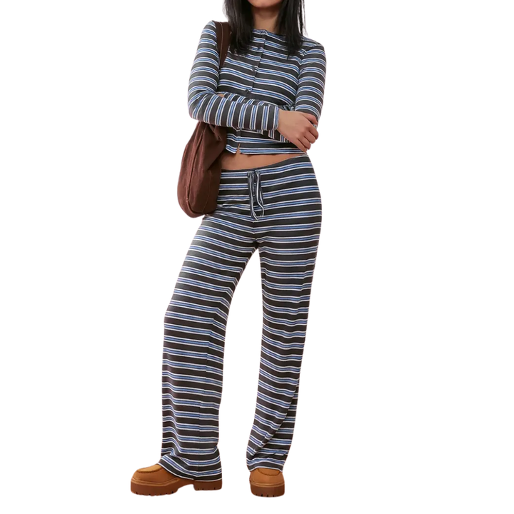 TILDA™ – Gestreiftes Colorblock Lounge-Set
