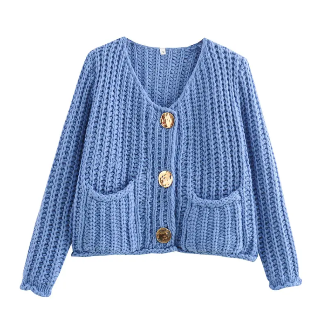 NOLA™ – Kurze klobige Strickjacke