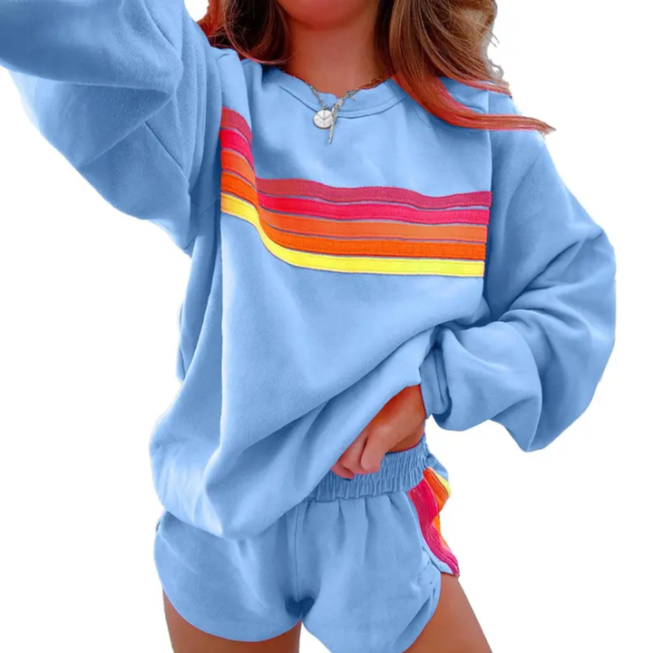 ROMY™ – Gemütliches Lounge-Set mit Streifen-Akzenten