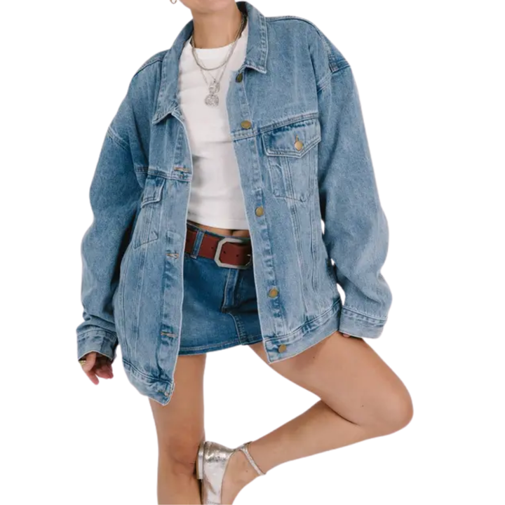 ROSLIND™ – Lässige Oversize-Jeansjacke