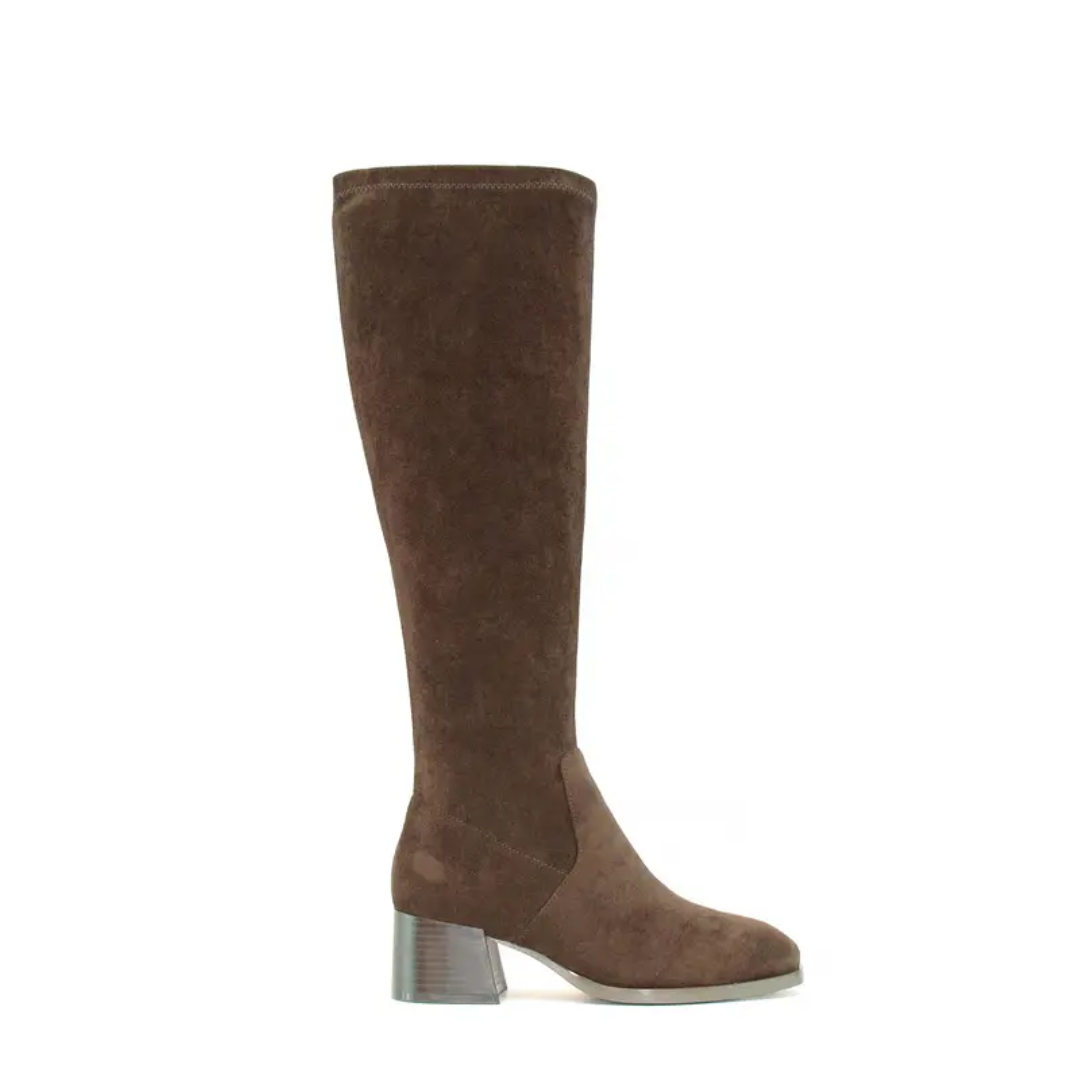 VADA™ – Knieschnürstiefel aus Veloursleder