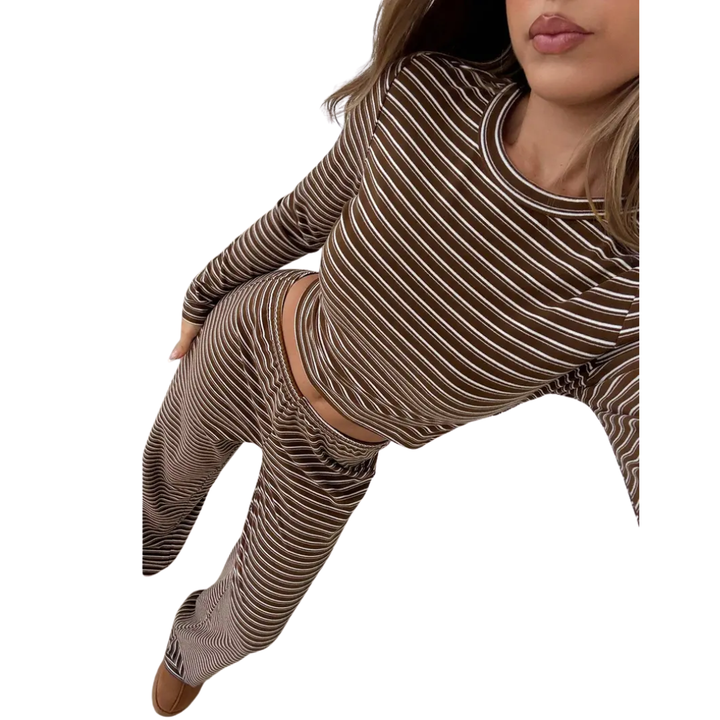 REEVE™ – Gestreiftes Relaxed Loungewear Set