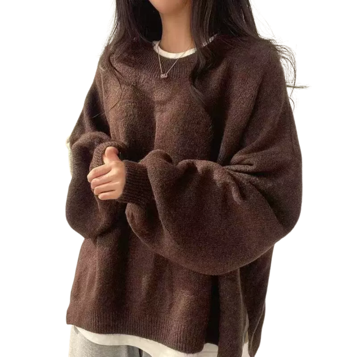 DAGNY™ – Gemütlicher Pullover mit überschnittenen Schultern und geschlitztem Saum