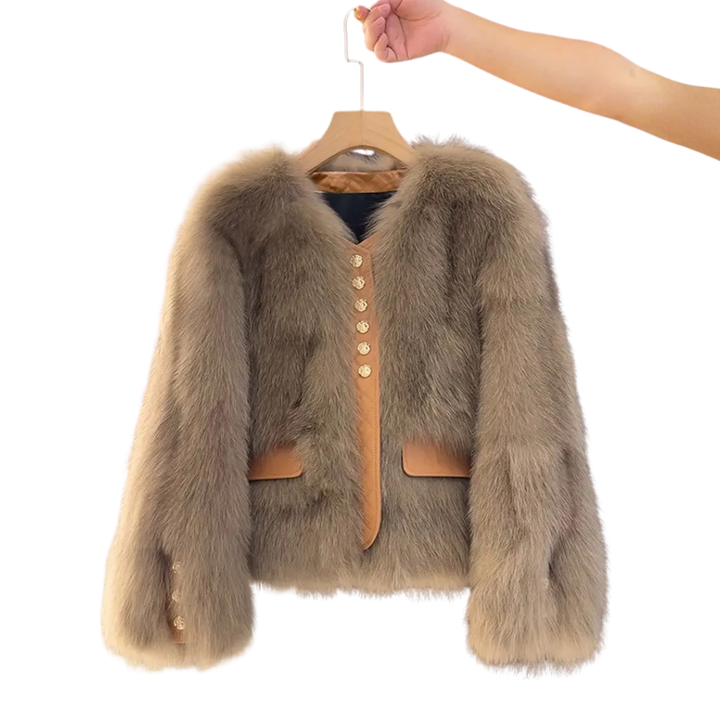 COSETTE™ – Koreanischer Fuchsfellimitat-Mantel
