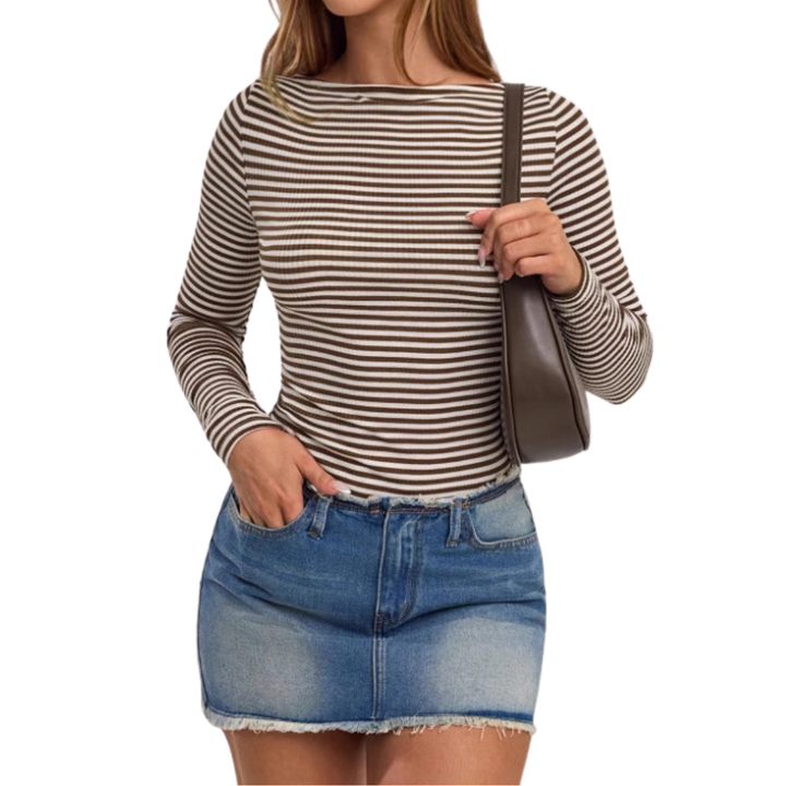 FRANNIE™ – Gestreiftes Langarmshirt mit legerer Passform