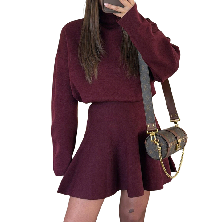 NELL™ – Gemütliches Strickkleid mit Mock Neck