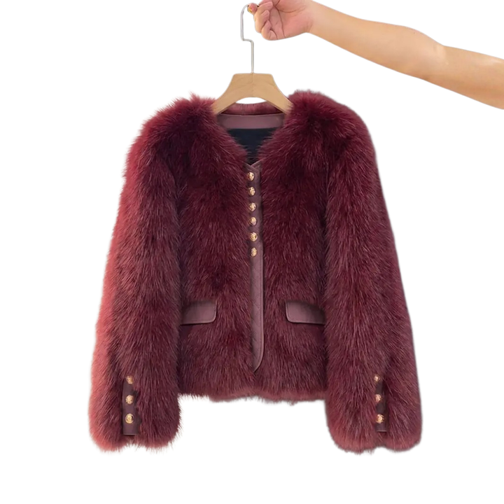 COSETTE™ – Koreanischer Fuchsfellimitat-Mantel