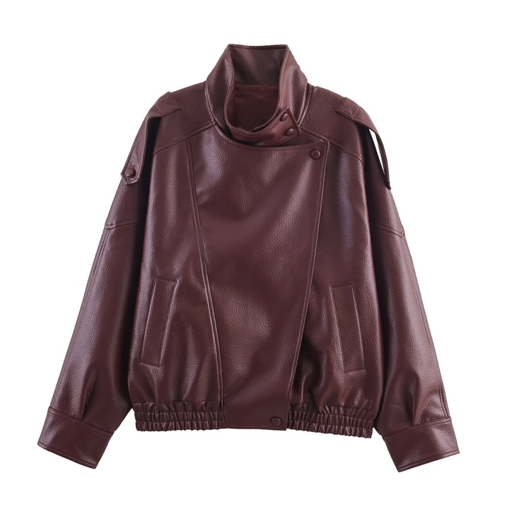 ROXANNE™ – Vintage Street Litschi Lederjacke