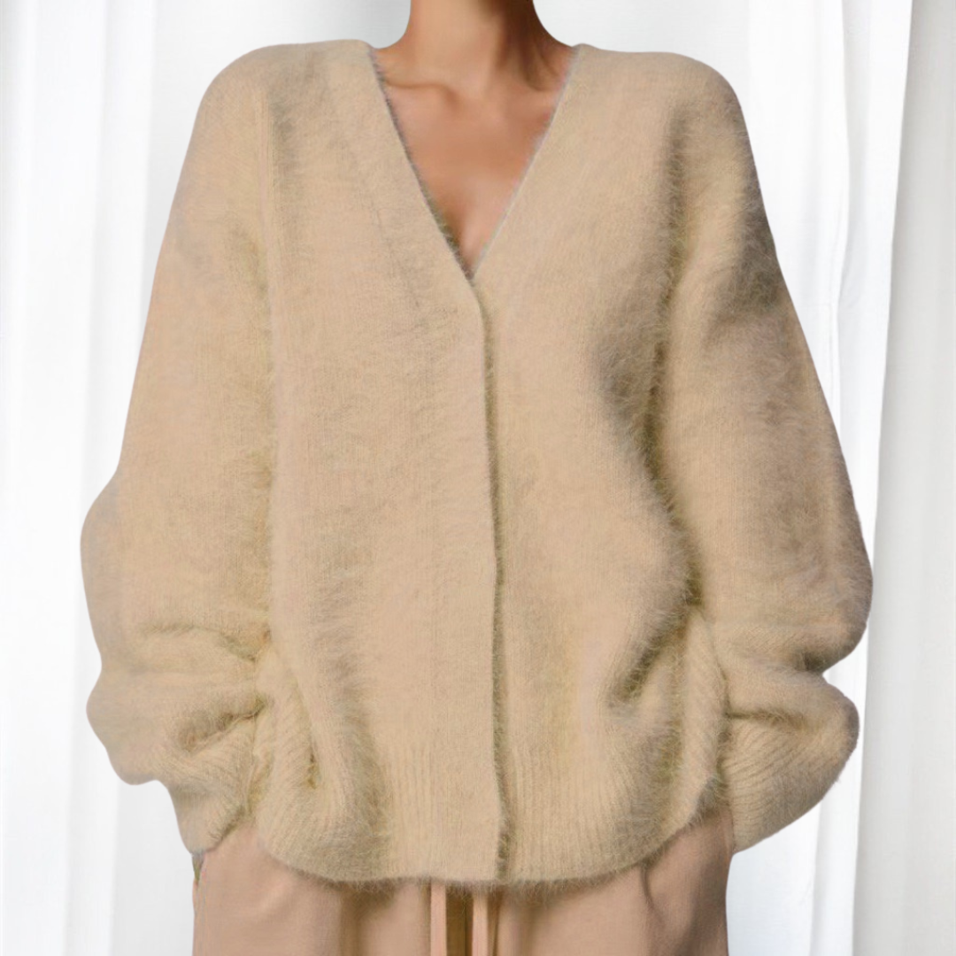QUINCY™ - Bequemer Cardigan mit Knopfleiste und überschnittenen Schultern