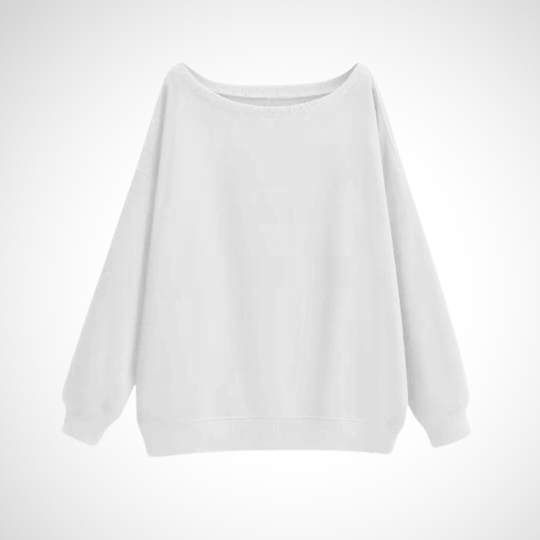 DIVECA™ - Lässiger Langarmpullover mit U-Boot-Ausschnitt