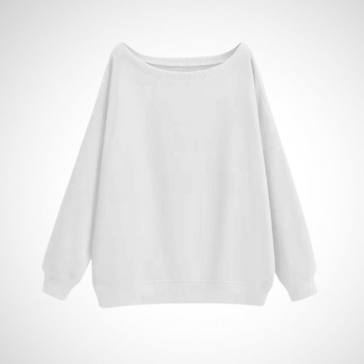 DIVECA™ - Lässiger Langarmpullover mit U-Boot-Ausschnitt