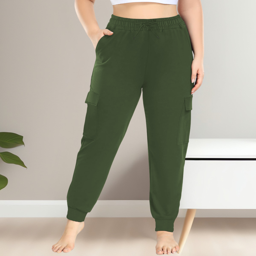 XEXILIA™ - Legere Cargo-Hose mit hohem Bund in großen Größen