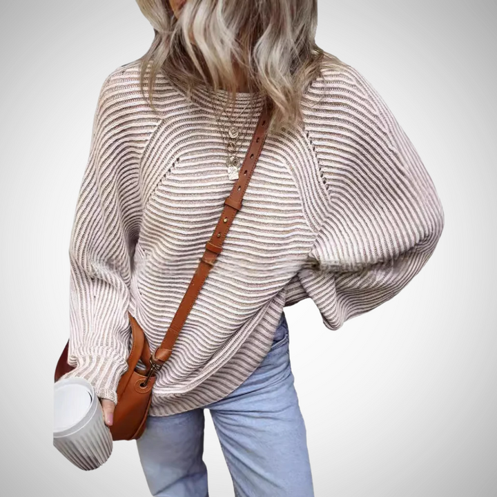 TAMLYN™- Kuscheliger, gestreifter Oversized-Pullover
