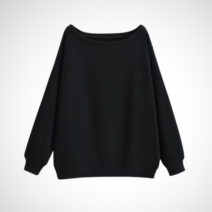 DIVECA™ - Lässiger Langarmpullover mit U-Boot-Ausschnitt