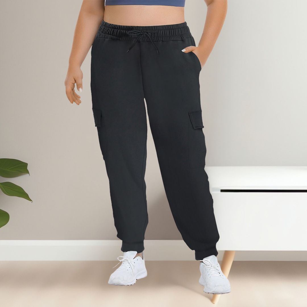 XEXILIA™ - Legere Cargo-Hose mit hohem Bund in großen Größen