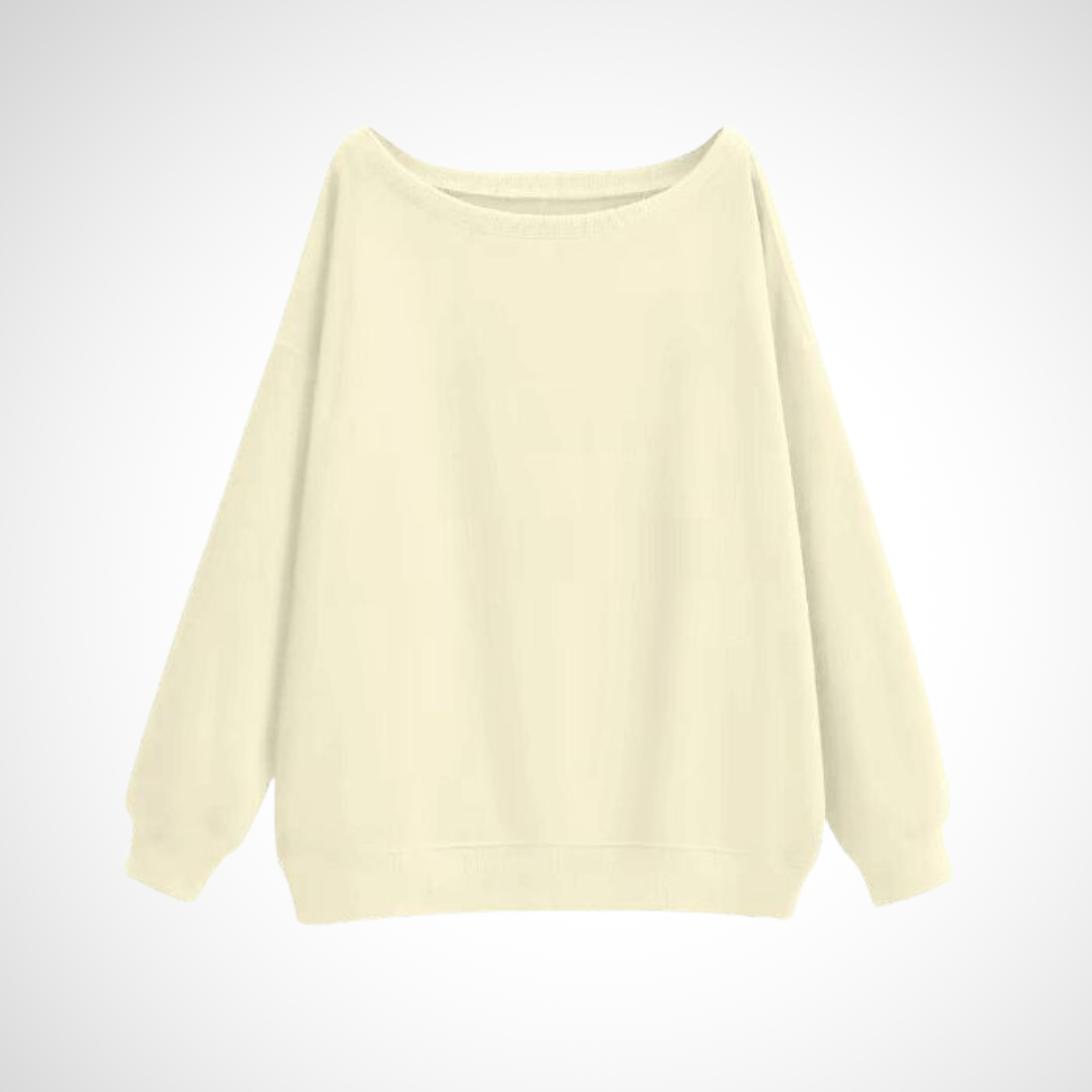 DIVECA™ - Lässiger Langarmpullover mit U-Boot-Ausschnitt