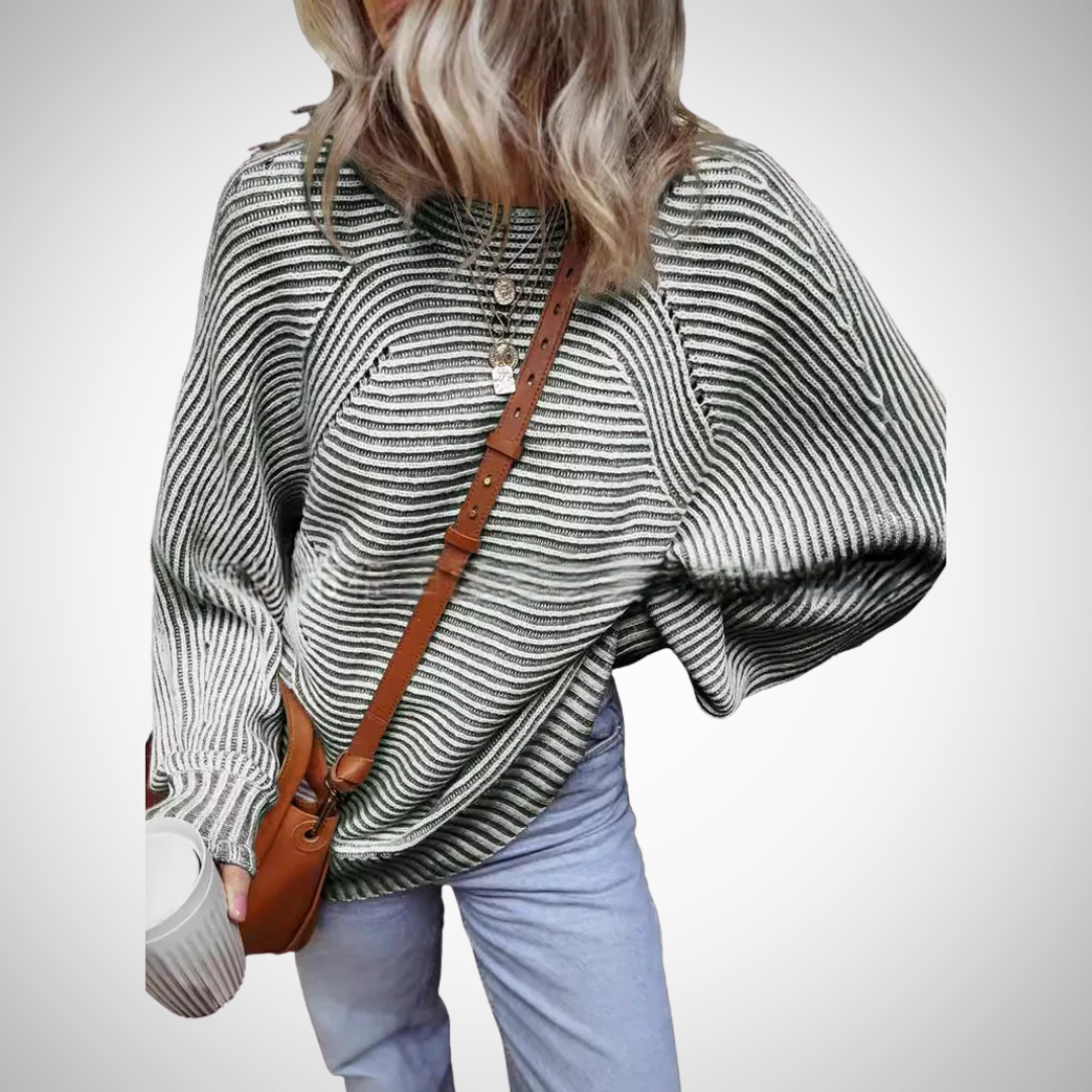 TAMLYN™- Kuscheliger, gestreifter Oversized-Pullover