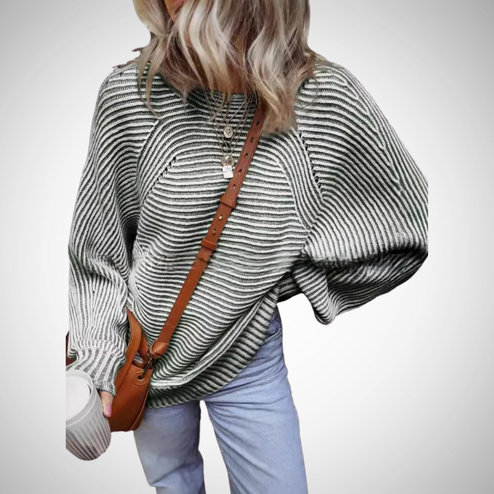 TAMLYN™- Kuscheliger, gestreifter Oversized-Pullover