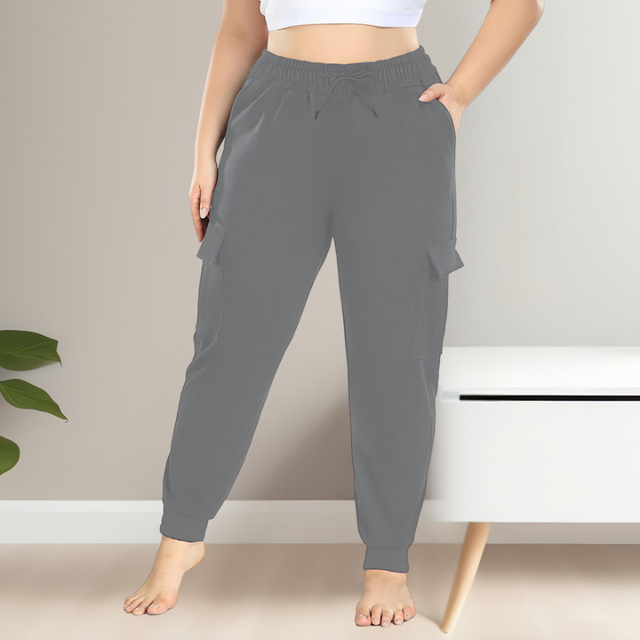 XEXILIA™ - Legere Cargo-Hose mit hohem Bund in großen Größen