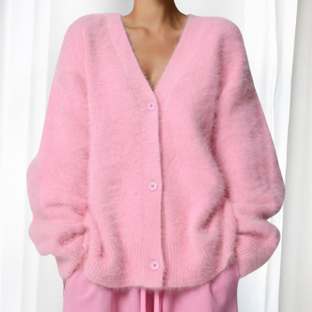 QUINCY™ - Bequemer Cardigan mit Knopfleiste und überschnittenen Schultern