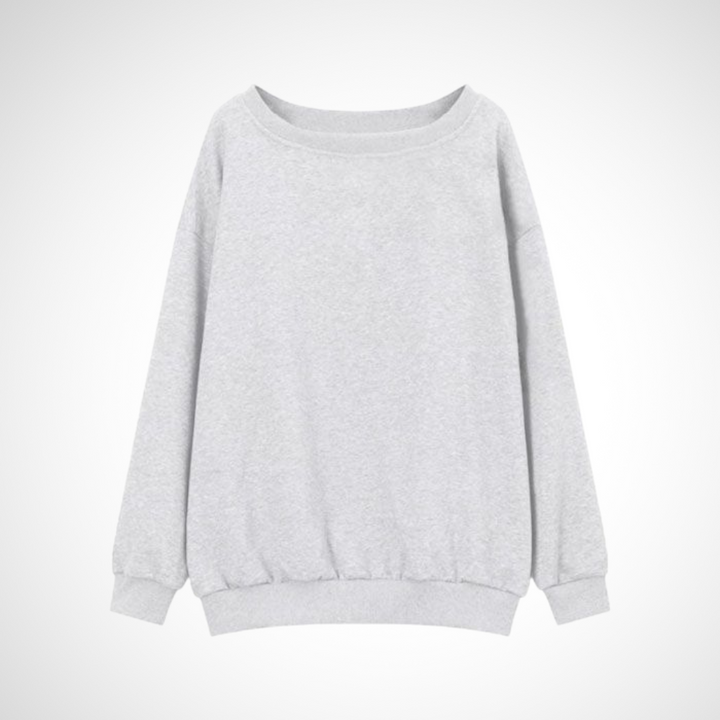 DIVECA™ - Lässiger Langarmpullover mit U-Boot-Ausschnitt