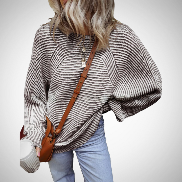 TAMLYN™- Kuscheliger, gestreifter Oversized-Pullover
