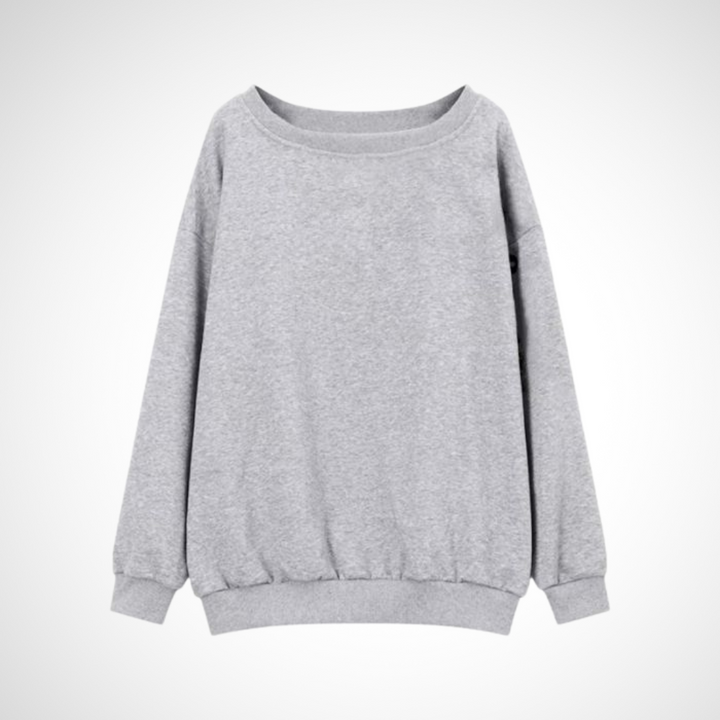 DIVECA™ - Lässiger Langarmpullover mit U-Boot-Ausschnitt