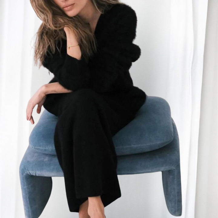 QUINCY™ - Bequemer Cardigan mit Knopfleiste und überschnittenen Schultern