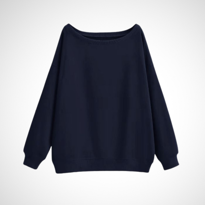 DIVECA™ - Lässiger Langarmpullover mit U-Boot-Ausschnitt