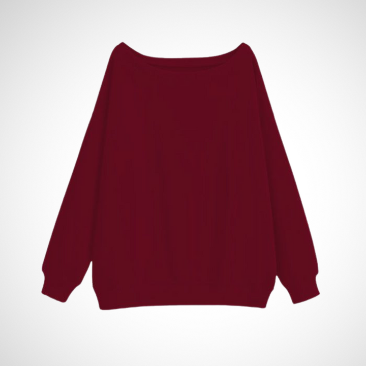DIVECA™ - Lässiger Langarmpullover mit U-Boot-Ausschnitt